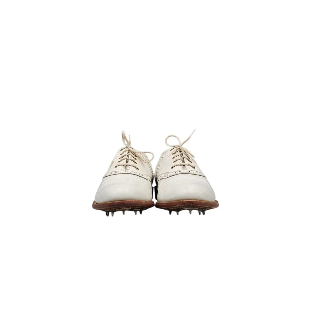 Johnston & Murphy Men's Size 11.5 US Narrow Aristocraft White Leather Golf Shoes
